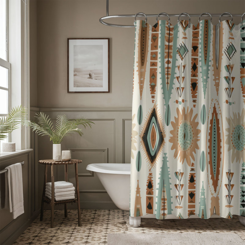 Rideau de douche Boho Whisper - Premium, H 74 po x l 71 po