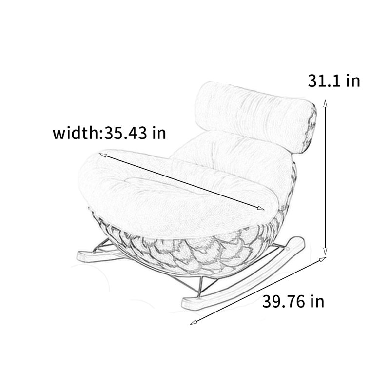 Chaise berçante solide et confortable