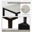 5-Piece Dining Set With Concrete-Effect Tabletop