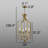 4-Light Dimmable Metal Lantern Empire Chandelier-401784792-401784773