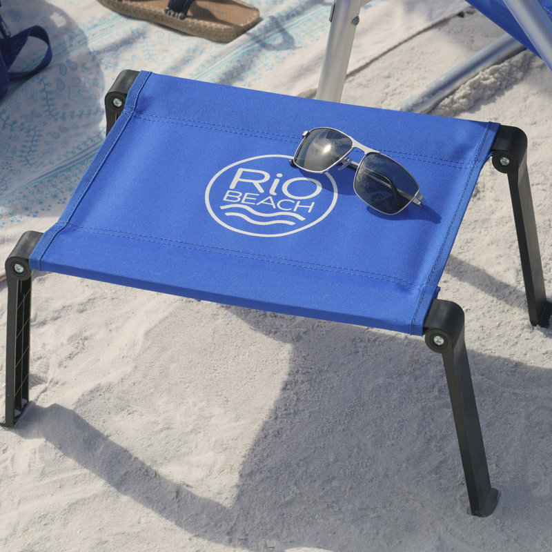 Blue Ultra Compact Fabric Folding Camping Table