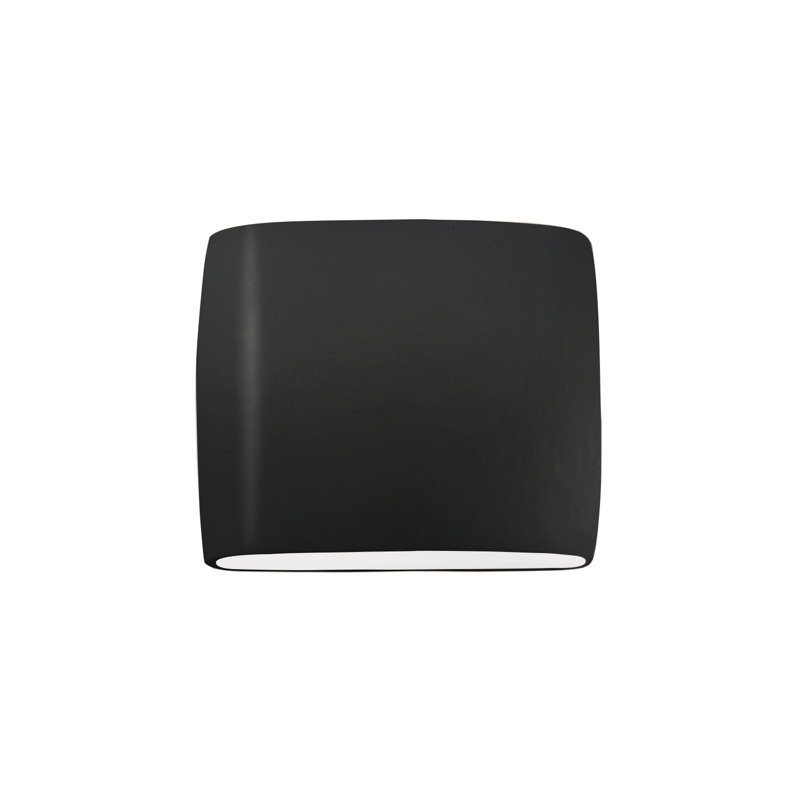 Plafonnier encastré d'extérieur Logan H 9,75 po, Noir brillant, Incandescent, H 9,75 po x l 12 po x P 4 po