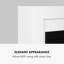 Bianca Klarstein 86cm W White Electric Fireplace