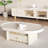 Cream style design solid wood coffee table