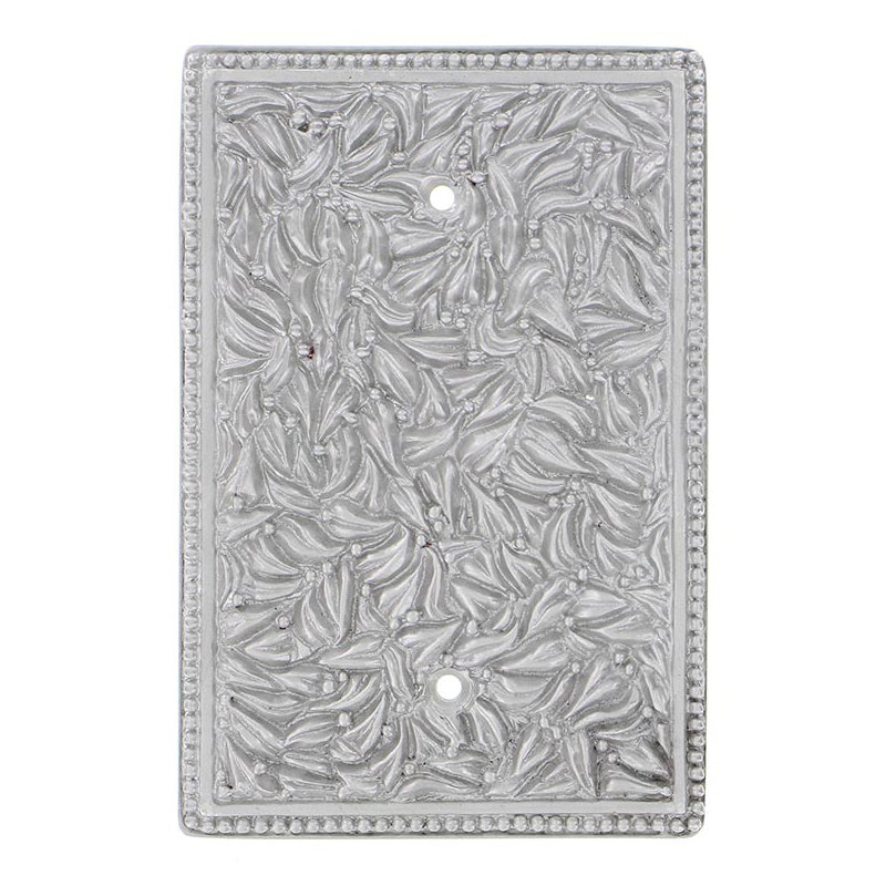 San Michele Blank Wall Plate, Satin Nickel