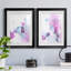 «Fluid Magenta III», reproduction encadrée de qualité supérieure - prête à être accrochée-780187920-780187921