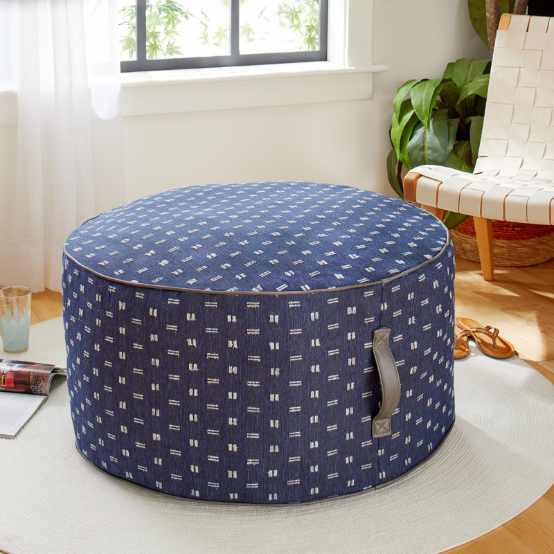Repose-pieds Leonydas, Polyester bleu