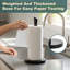 Porte-essuie-tout sur pied en acier inoxydable noir mat pour cuisine et salle de bain