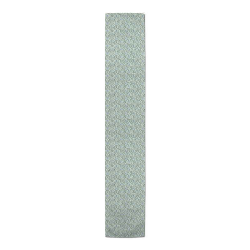 Floral Table Runner, 72" L x 16" W, Blue