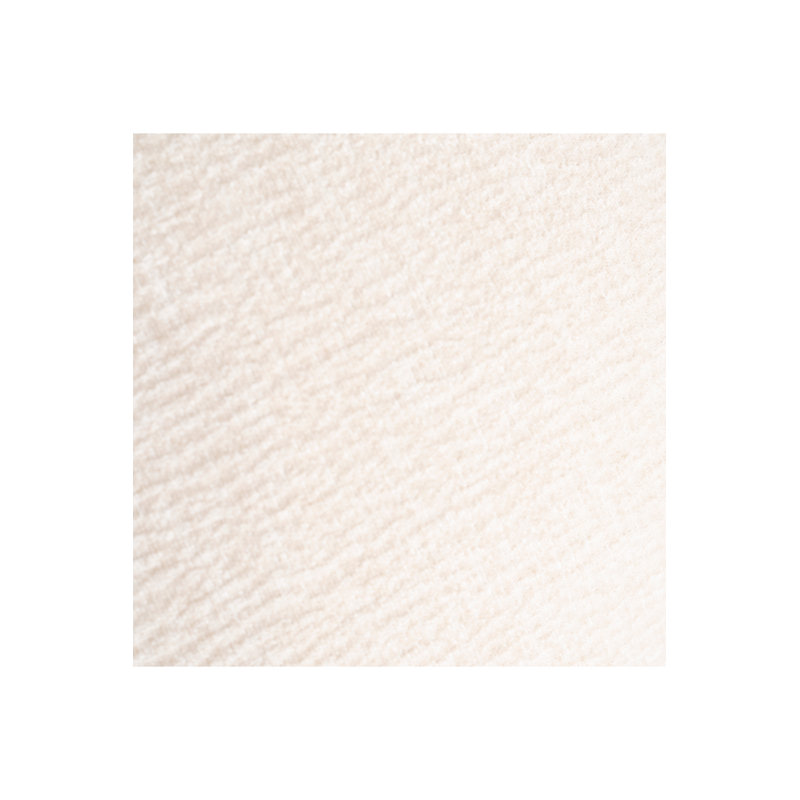 Fauteuil demi-tonneau capitonné, Polyester beige