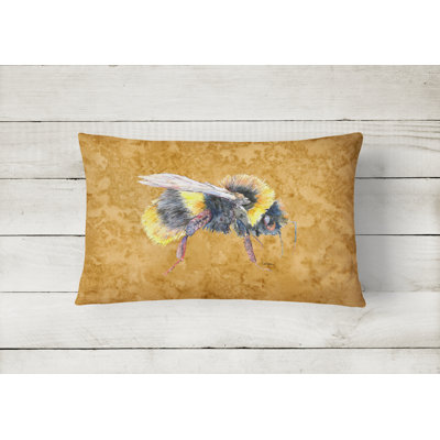 Bee Indoor/Outdoor Rectangular Throw Pillow