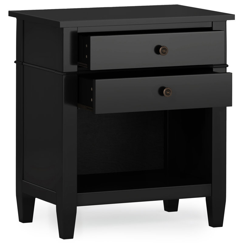 Table de chevet - noir, Rustique / Noir