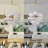 Modern Dimmable Glass Bubble Sphere Chandelier, Dia 15"-1908681391-1908681393