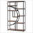 Geometric Design Display Shelf, Spacious Bookcase With Freestanding Industrial Charm For Modern Home Decor-543580475