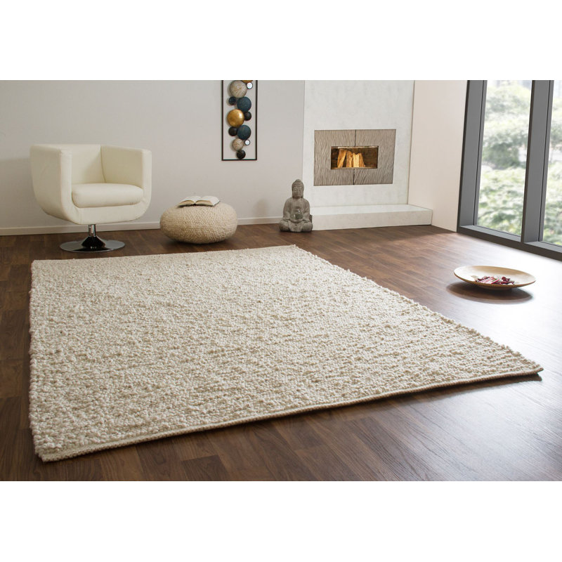 Natalie Solid Colour Wool Hand Woven Area Rug, Rectangular 300 x 400cm