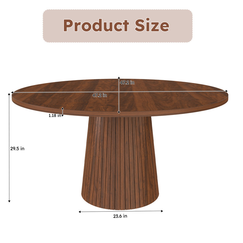 Round Mdf Dining Table