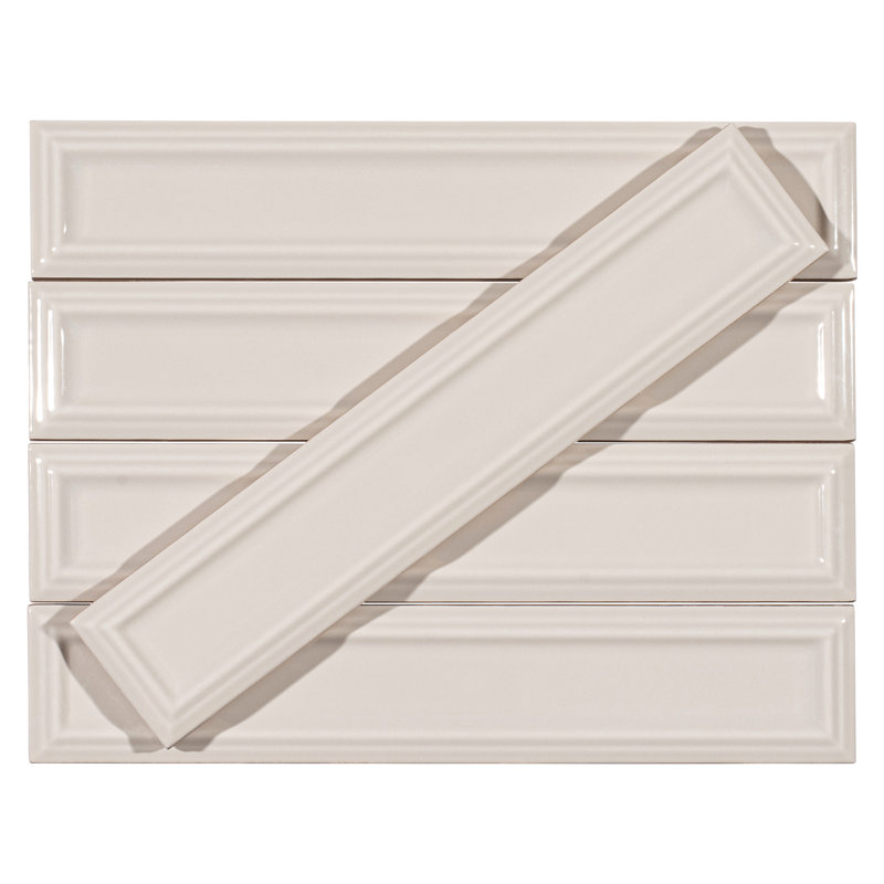 Concerto-Posmer 2-in. x 10-in. Subway Beveled Glossy Ceramic Wall Tile, Larinet