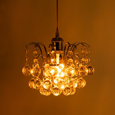 Shannon 1 - Light Chrome Crystal Pendant