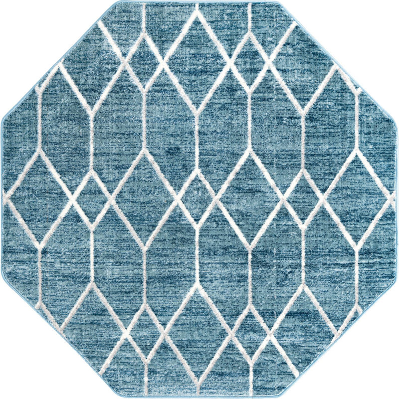 Eshin Geometric Indoor Rug, Octagon 5'3"