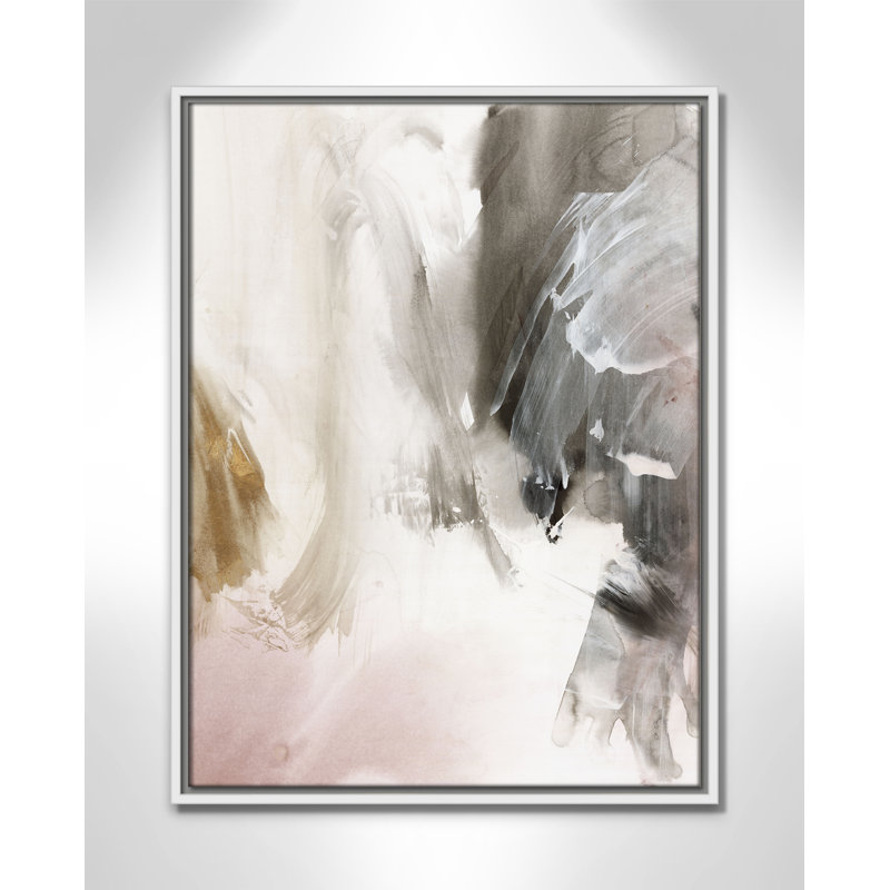 «Stratifié I» par Casa Fine Arts, H 25,5 po x l 19,5 po, Blanc