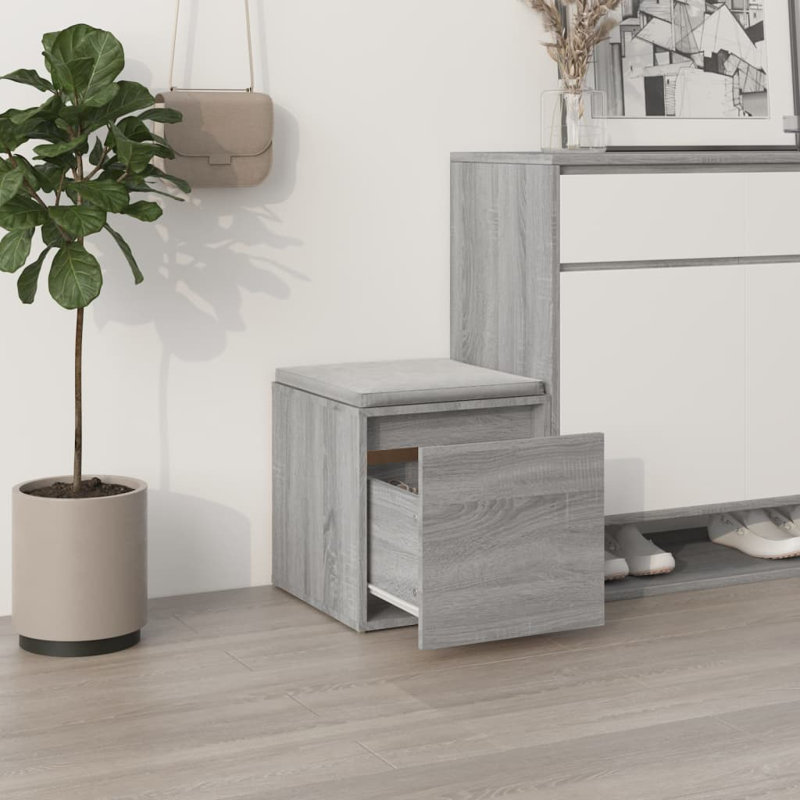 Ebern Designs Decorative Bin, Grey Sonoma