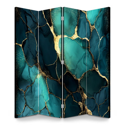Paravent 4 panneaux à cloison pliable Royal Abstract