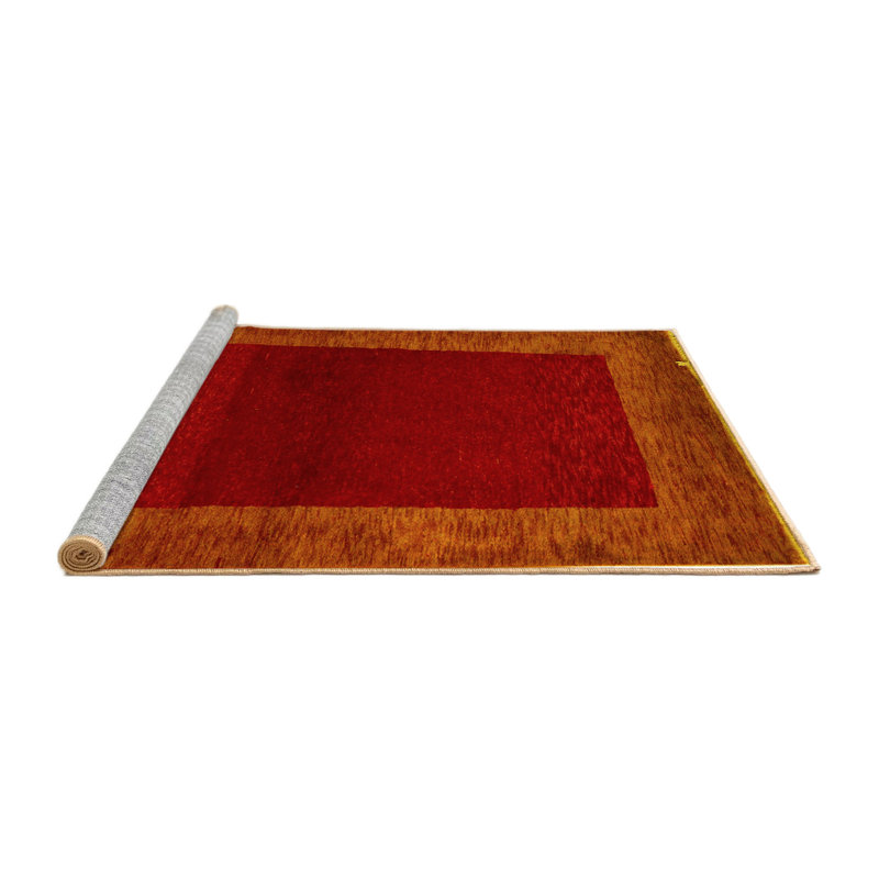 Tapis jaunes Makennzie Abstract 5428, Carré 7 pi