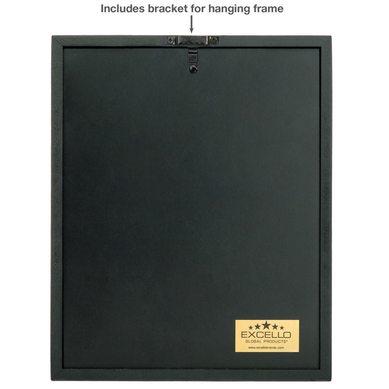 Picture Frame with Mat, Black
