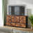 9-Drawer Fabric Dresser with Wood Top, Storage Chest-1626921502