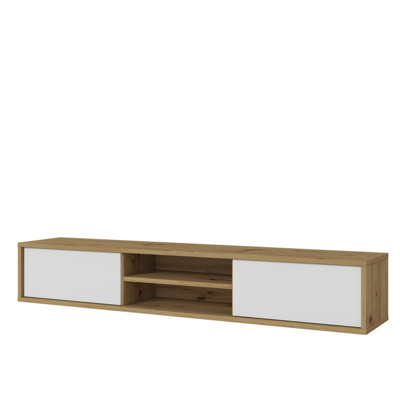 Barillas with Fireplace Included, Oak Artisan/White