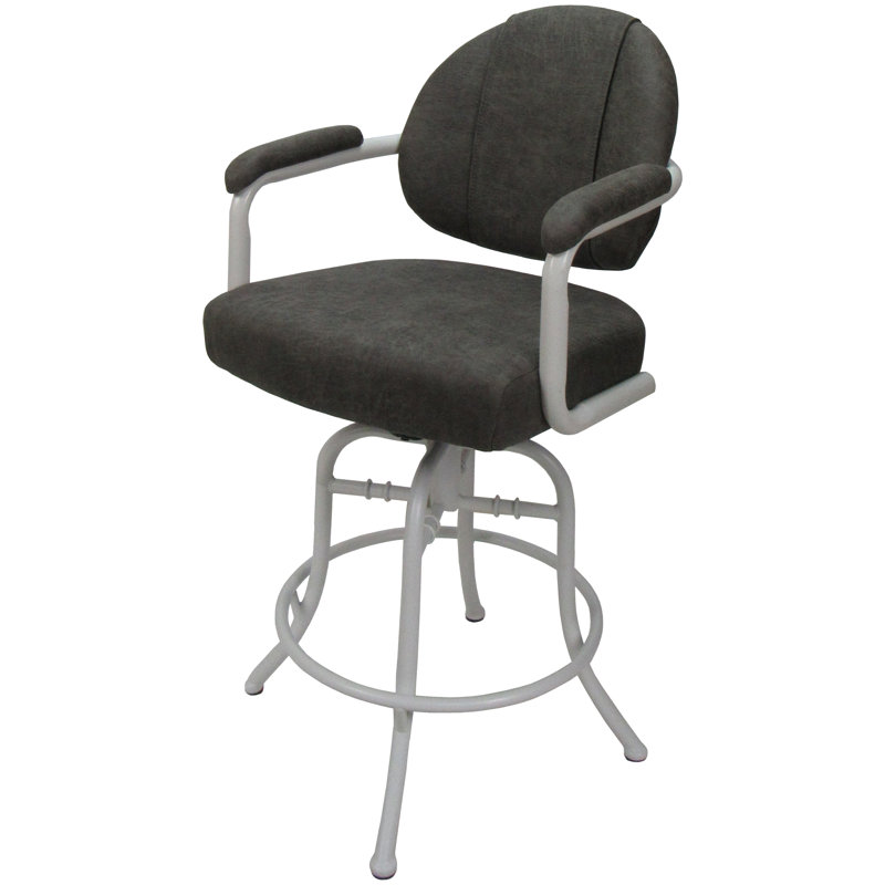 Tabouret de bar rotatif 30 po Otto, Blanc