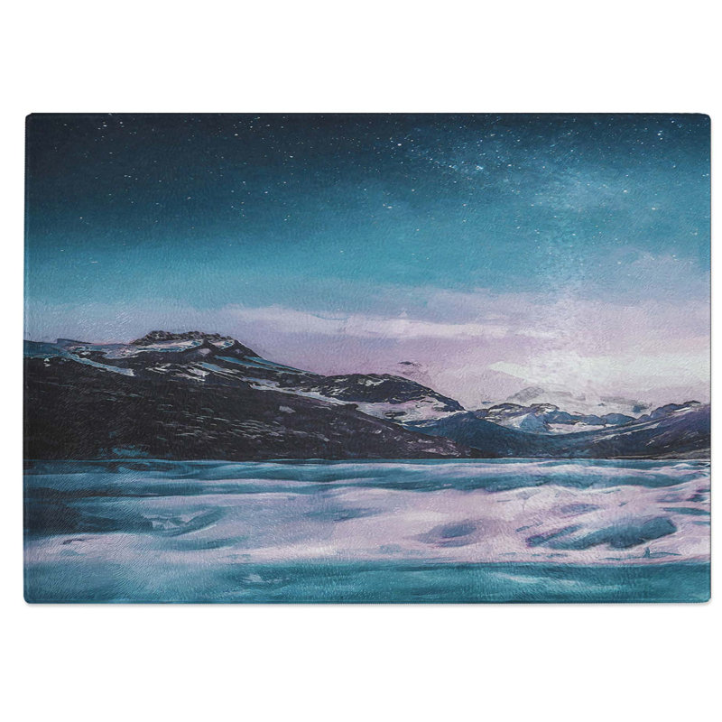 Glass Mountain River in Italy in Abstract Chopping Board, 39 cm W x 28.5 cm L