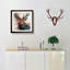 Stag Gestural Art - Framed Print-566148607