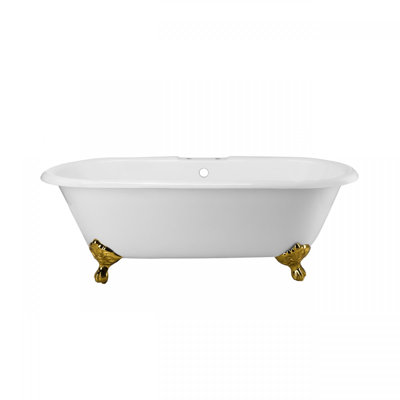 Cambridge 61'' x 30'' Freestanding Soaking Porcelain Bathtub