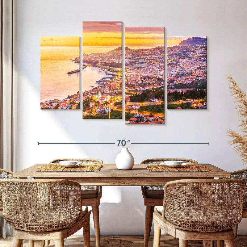 Marchelle Madeira Seaside Town, 42" H x 68" W