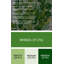 Art mural botanique en métal vert coriandre-830415242