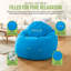 Fauteuil à billes monogramme en coton | Rempli de billes de polystyrène et de mousse CertiPUR | Parfait pour les adolescents et les adultes-93819398-93819408-119880312