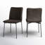 Chaise d'appoint rembourrée brune Hutchinson