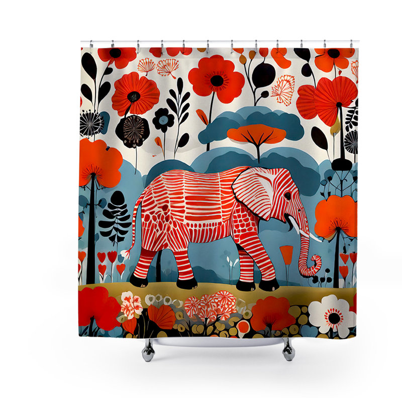 Rideau de douche Pita Elephant