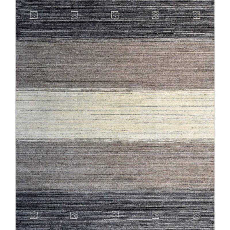 Tapis naturel de haute qualité noué à la main, Rectangle de 10 pi x 14 pi