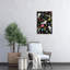 Whimsical Space Garden Colorful Surreal Vibrant Flower Wall Art Print by Marja Van Den - Wrapped Canvas Print-135428175