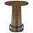 31.5-inch Bar Table With Metal Ring Footrest，round Dining Table