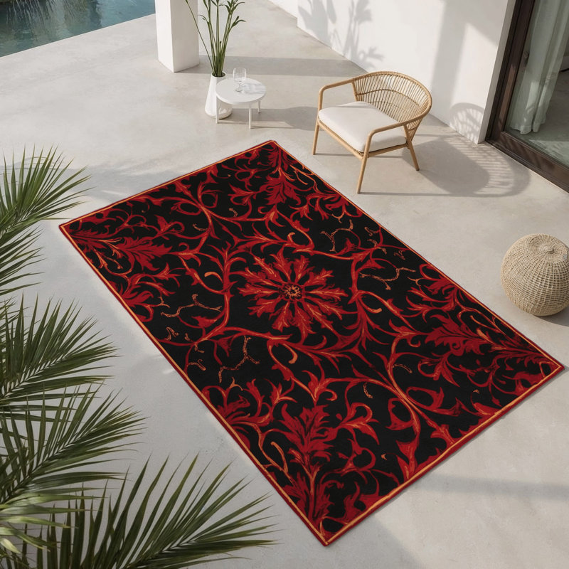 Tapis intérieur et extérieur Gilded Epiphany, Rectangulaire 3 pi x 5 pi