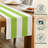 Lime Striped Table Runner 72" x 12"-27778790-27798573