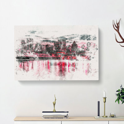 The Montreal Canada Skyline - Wrapped Canvas