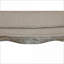 Repose-pieds, décor de salon de ferme avec structure en bois gris ardoise patiné, tissu naturel texturé, coussin en duvet moelleux en mousse | Bois massif | Noyer brun