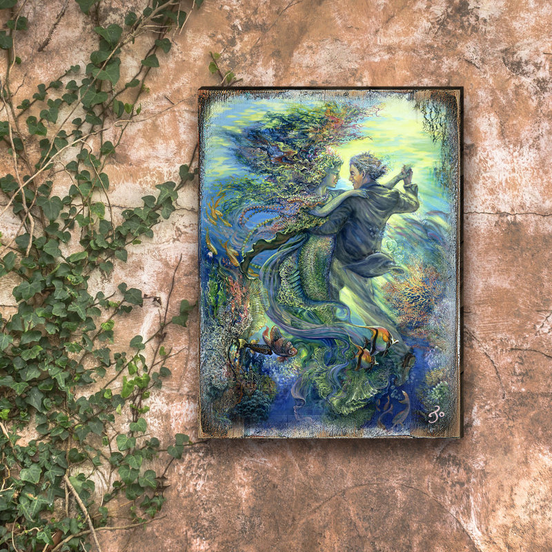 Pour l’amour d’un sirène, H 24 po x l 18 po x P 1 po
