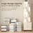 Rotating Bookshelf, 360 Degree Display 5 Tier Corner Bookshelf With Drawer For Small Space, Floor Standing Bookcase Storage Rack, Wood Narrow Organizer For Bedroom, Living Room, WHITE COLOR-265435547
