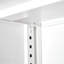 Armoire de rangement pliante en métal blanc