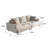 Breathable Cotton-Linen Fabric Sofa With Solid Wood Frame, High-Elastic Sponge Cushion, Comfortable Living Room Couch-1382485328-1382485332